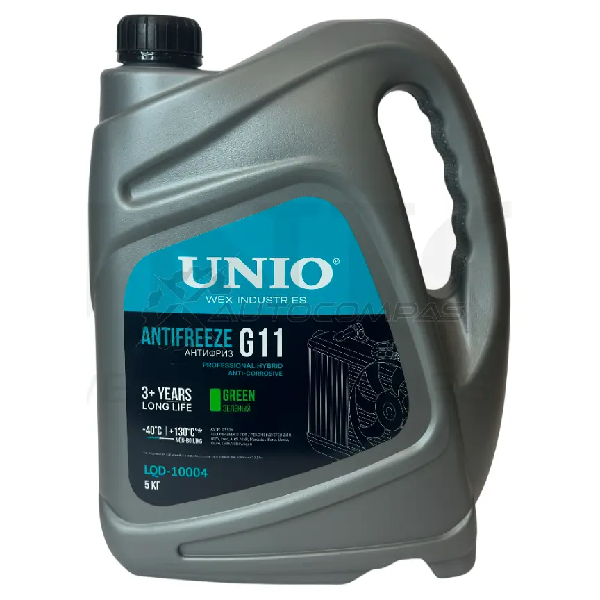 Антифриз G11 зеленый 5 кг UNIO 1441313381 Z 02XL LQD-10004 - Изображение 1