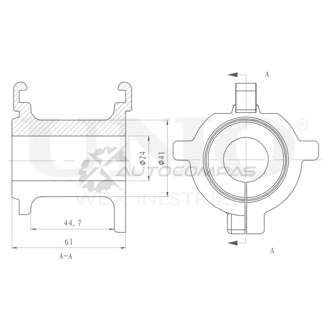 Втулка заднего стабилизатора UNIO RMP-10184 9 F8K2 1441313525