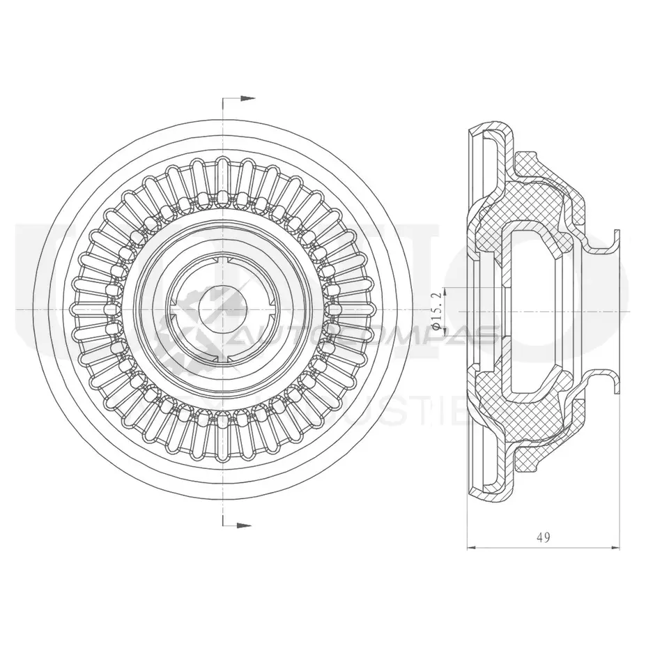 Опора амортизатора передняя UNIO RMP-13127 1441315578 DEXK M4S