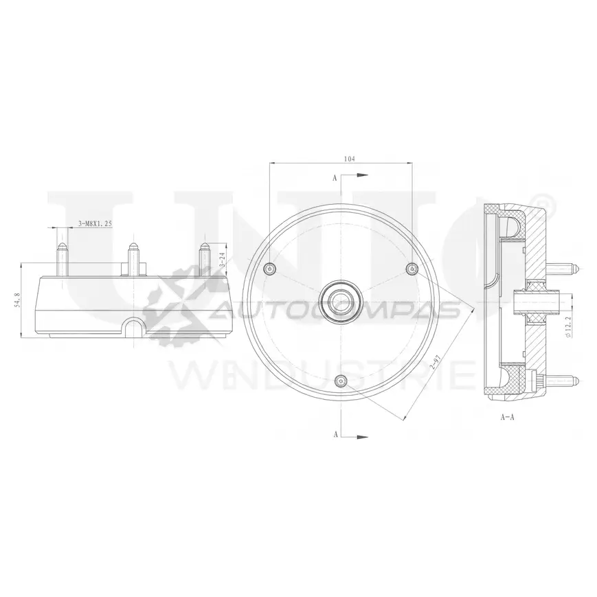 Опора амортизатора передняя UNIO RMP-13131 1441315585 1 CAQWD