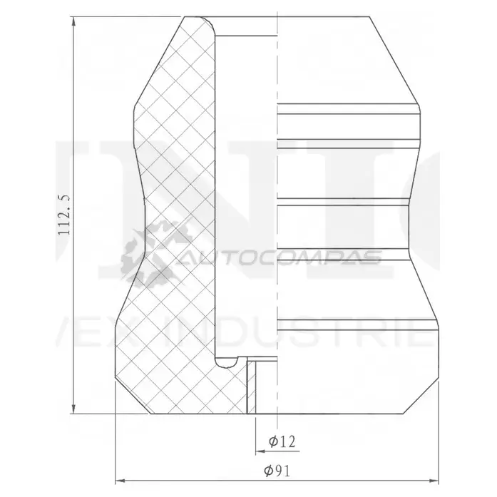 Отбойник заднего амортизатора UNIO 59G9Q 6F DUC-40031 1441316036