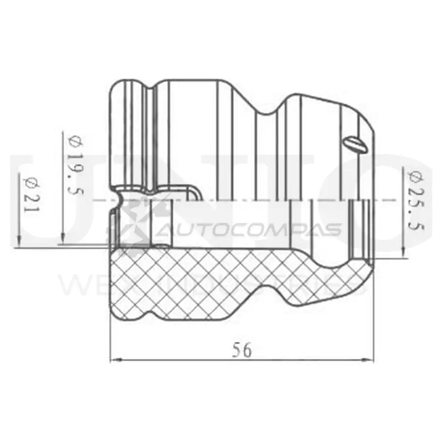 Отбойник переднего амортизатора UNIO 1441316064 KVT KJ DUC-40009