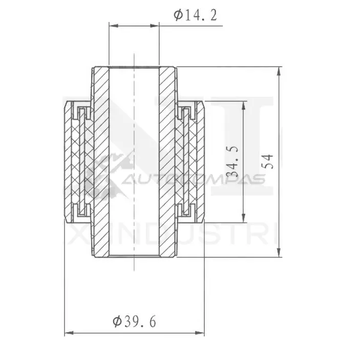 Сайлентблок заднего поперечного рычага UNIO 6 GHETX7 RMP-20219 1441317837