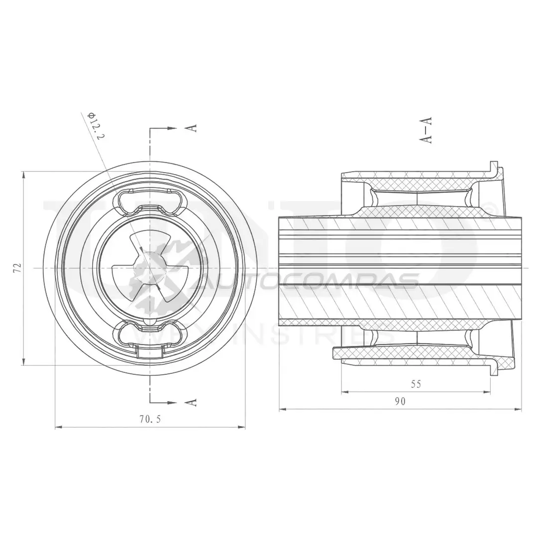 Сайлентблок задней балки UNIO 1441317903 0GRQ GKX RMP-20019