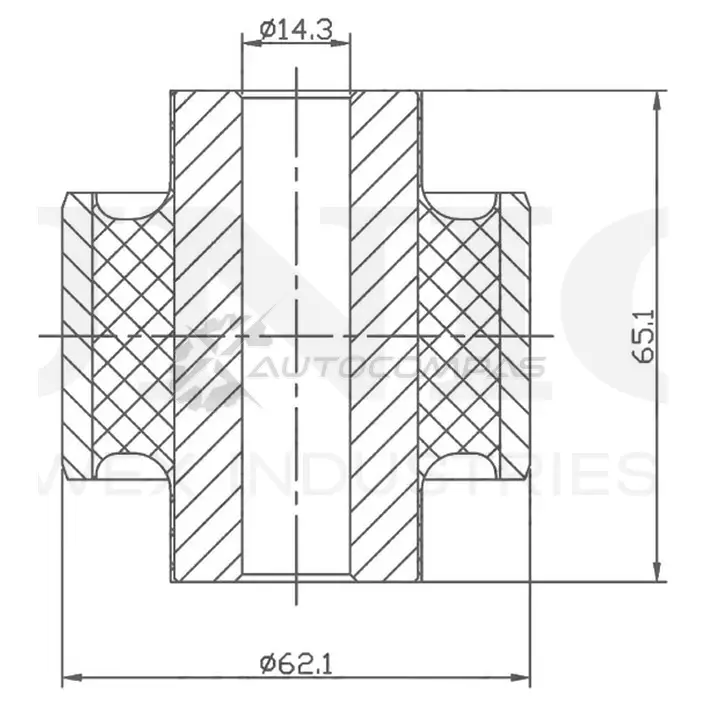 Сайлентблок задней поперечной тяги UNIO RMP-20558 N0Y8RK F 1441317930