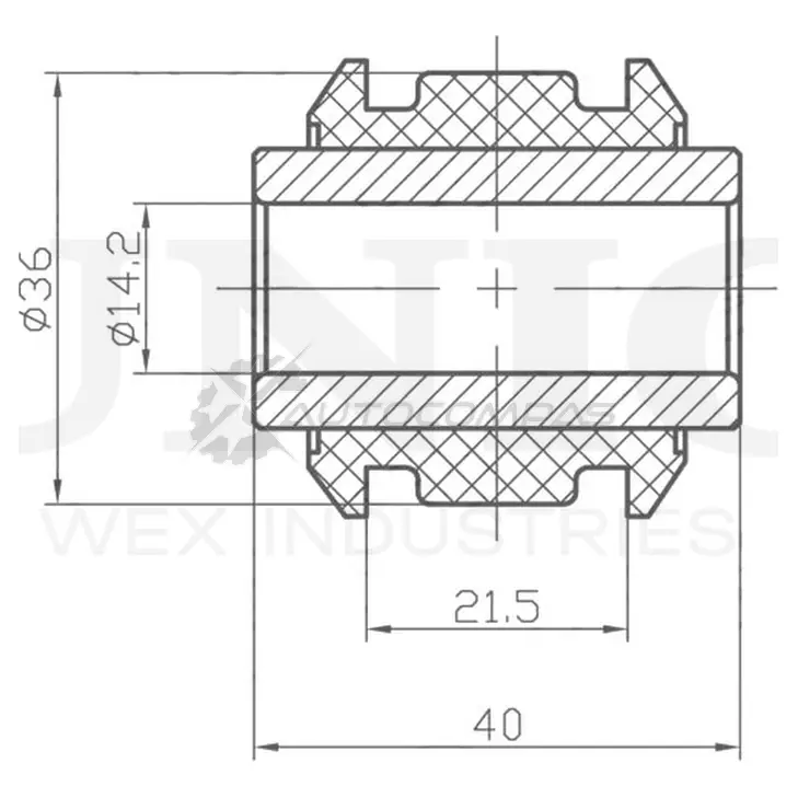 Сайлентблок задней цапфы UNIO 74Z7 IPB RMP-20357 1441317981