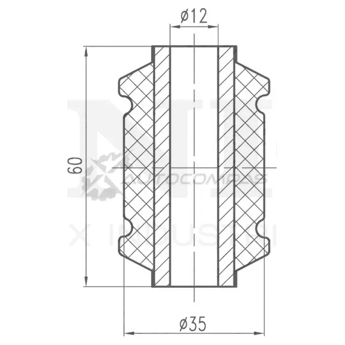 Сайлентблок задний переднего верхнего рычага UNIO RMP-20008 KK 9T8 1441318015