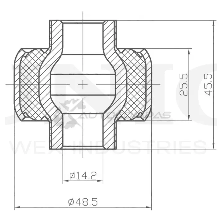 Сайлентблок задний переднего нижнего рычага UNIO TYUWD6 R RMP-20042 1441318061 изображение 0