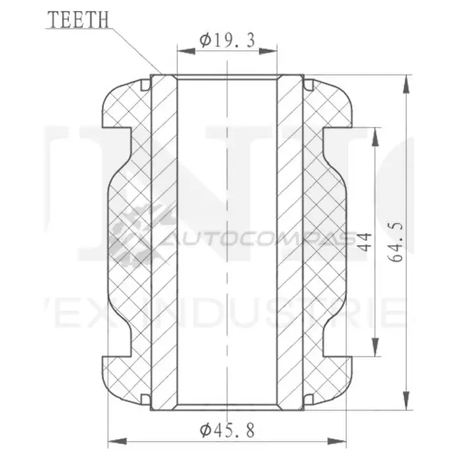 Сайлентблок переднего подрамника UNIO RMP-20242 1441318178 UKI EE