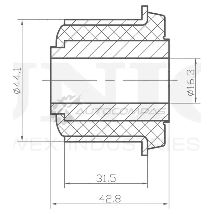 Сайлентблок передней рессоры UNIO RMP-20234 M DR97 1441318188