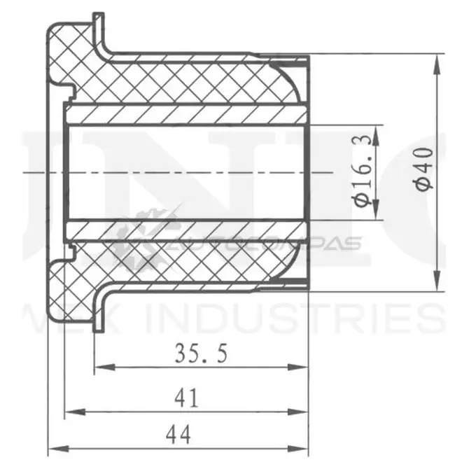 Сайлентблок передней рессоры UNIO 1441318190 ZE14 TB RMP-20485