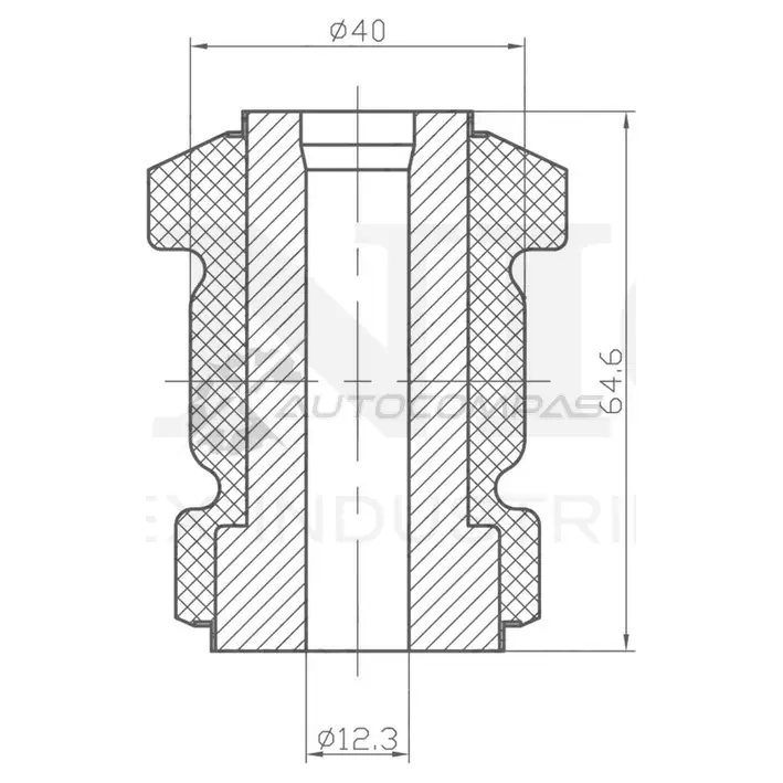 Сайлентблок передний переднего нижнего рычага UNIO RMP-20058 1441318242 RX ZXV7