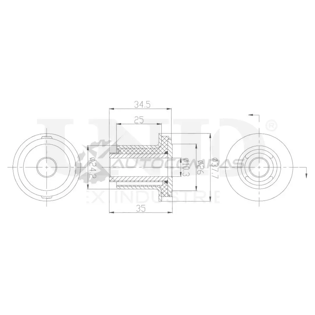 Сайлентблок рулевой рейки UNIO 5H KWZT RMP-20164 1441318334