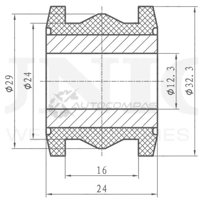 Сайлентблок рулевой рейки UNIO RMP-20328 3ZG8 S30 1441318335