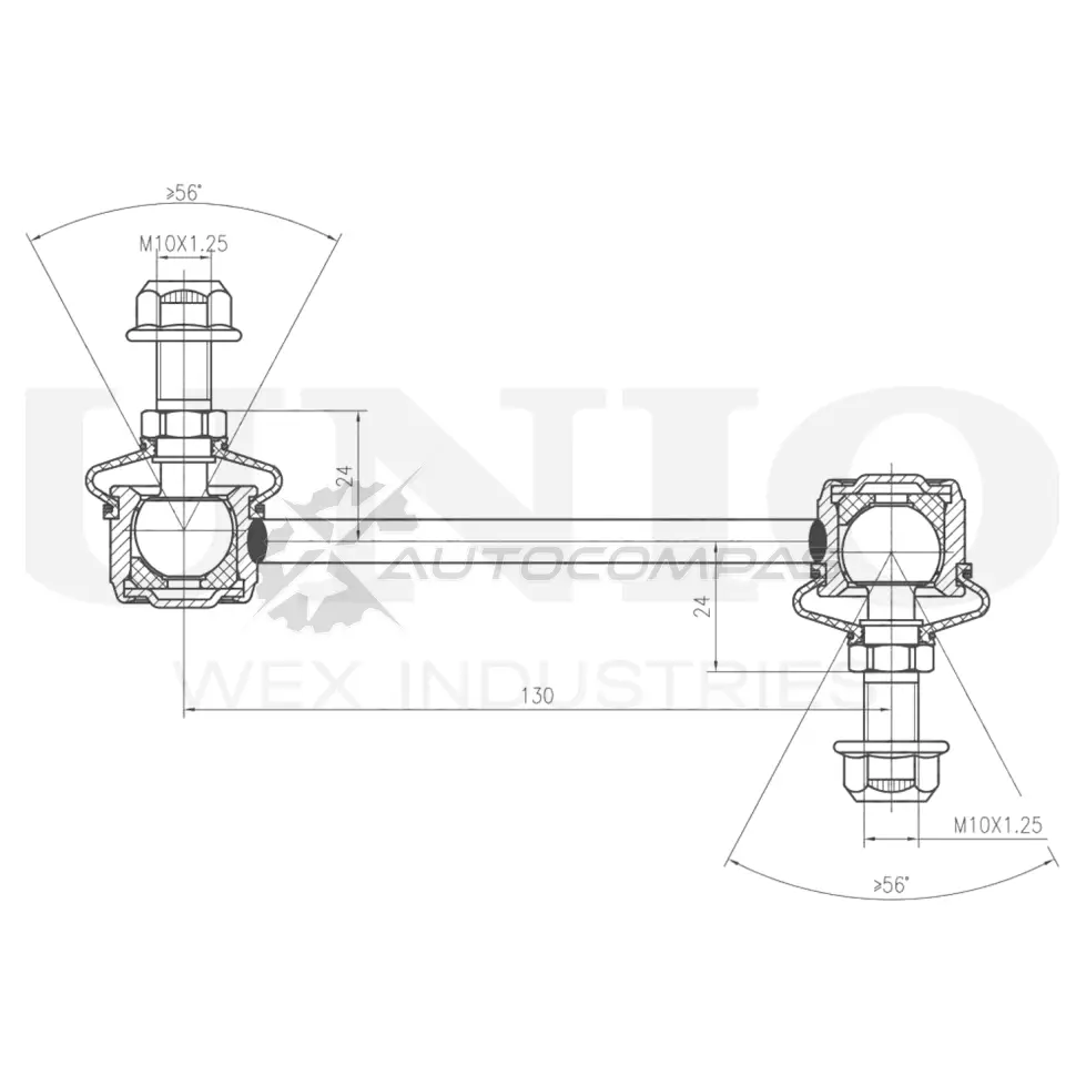 Стойка стабилизатора задняя UNIO SSP-50148 R KYDKU 1441318392