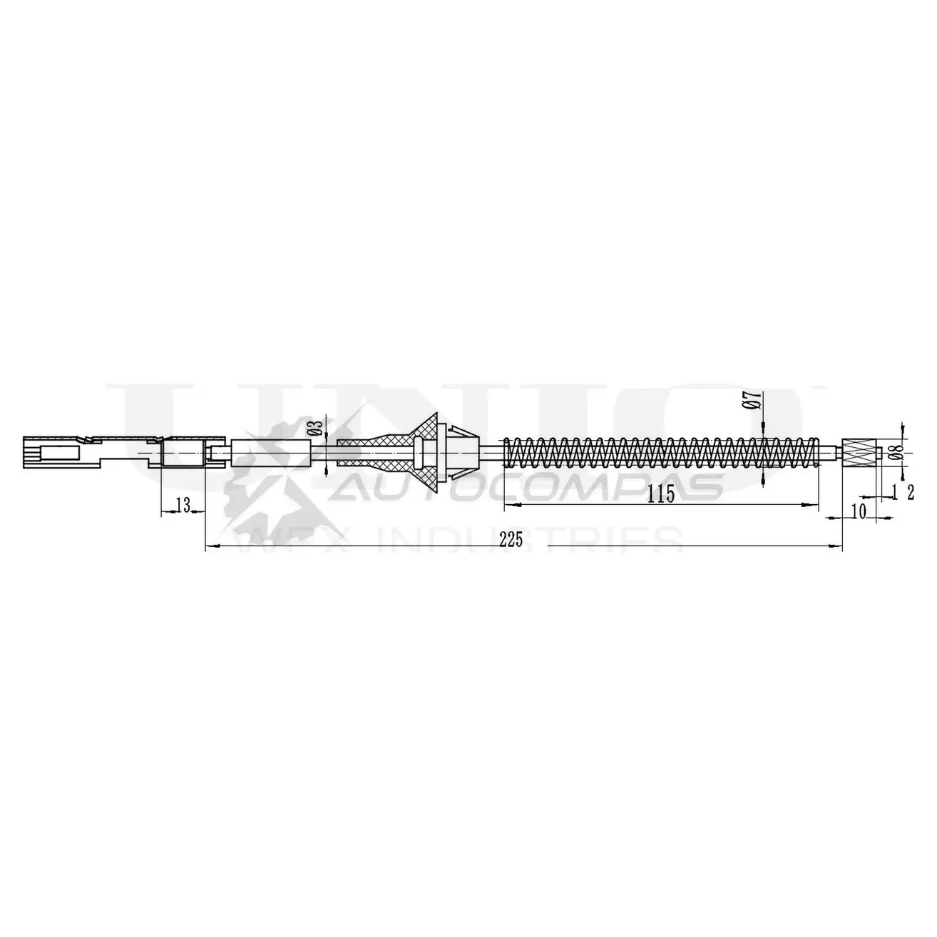 Трос стояночного тормоза UNIO C UWX3 CAB-60022 1441318979