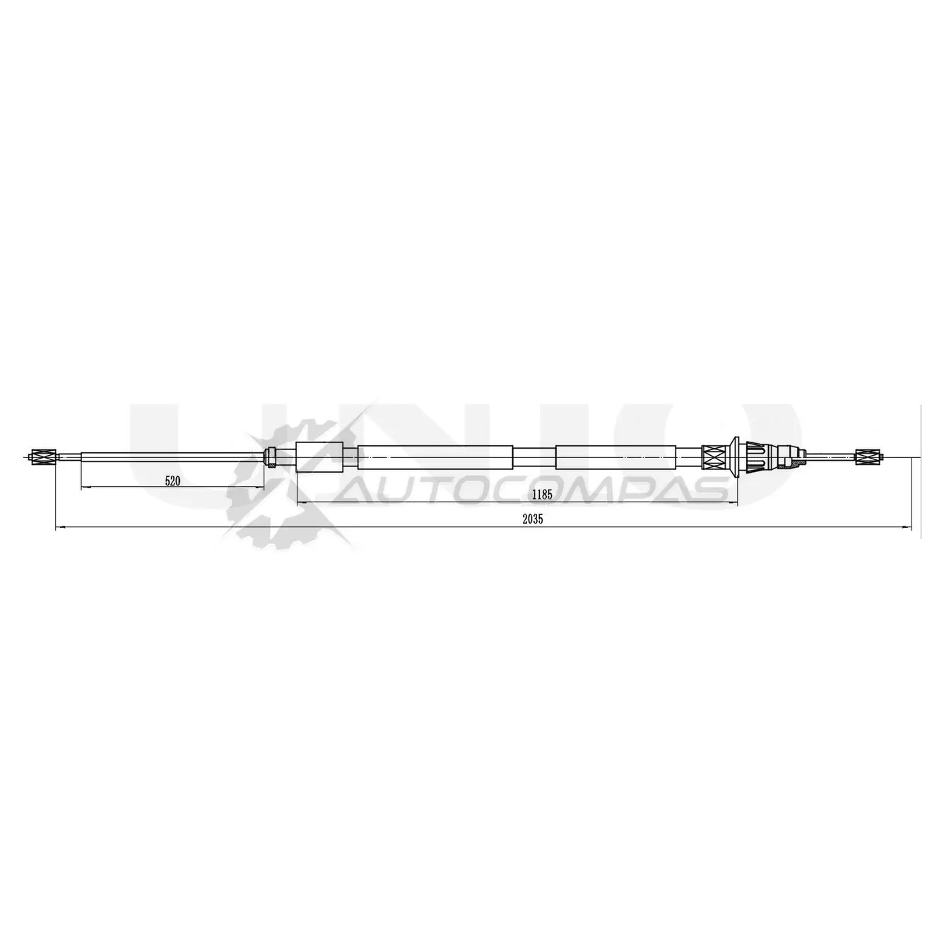 Трос стояночного тормоза UNIO 1441318988 IT06SH 6 CAB-60039