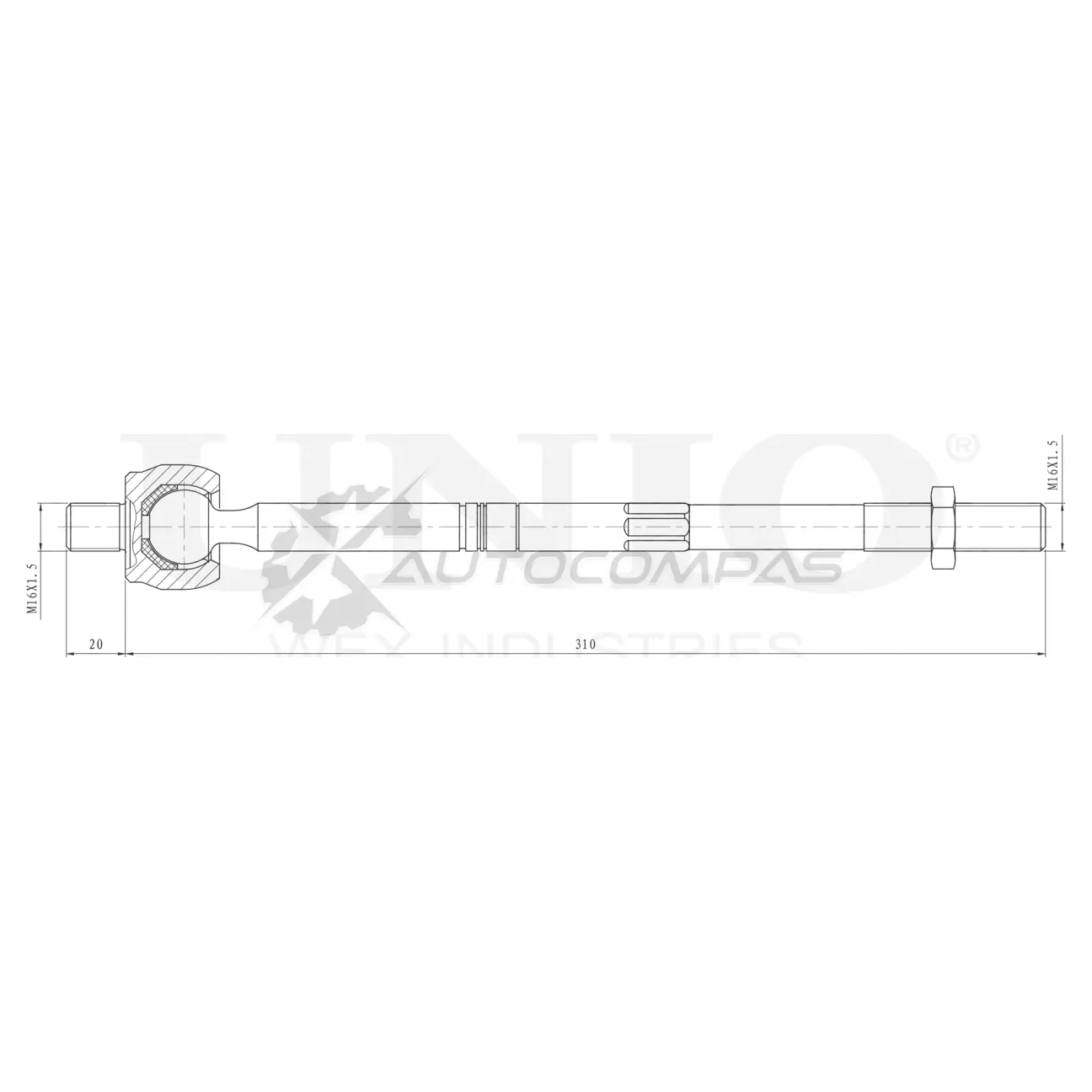 Тяга рулевая UNIO SSP-30023 1441319066 L2R6 6