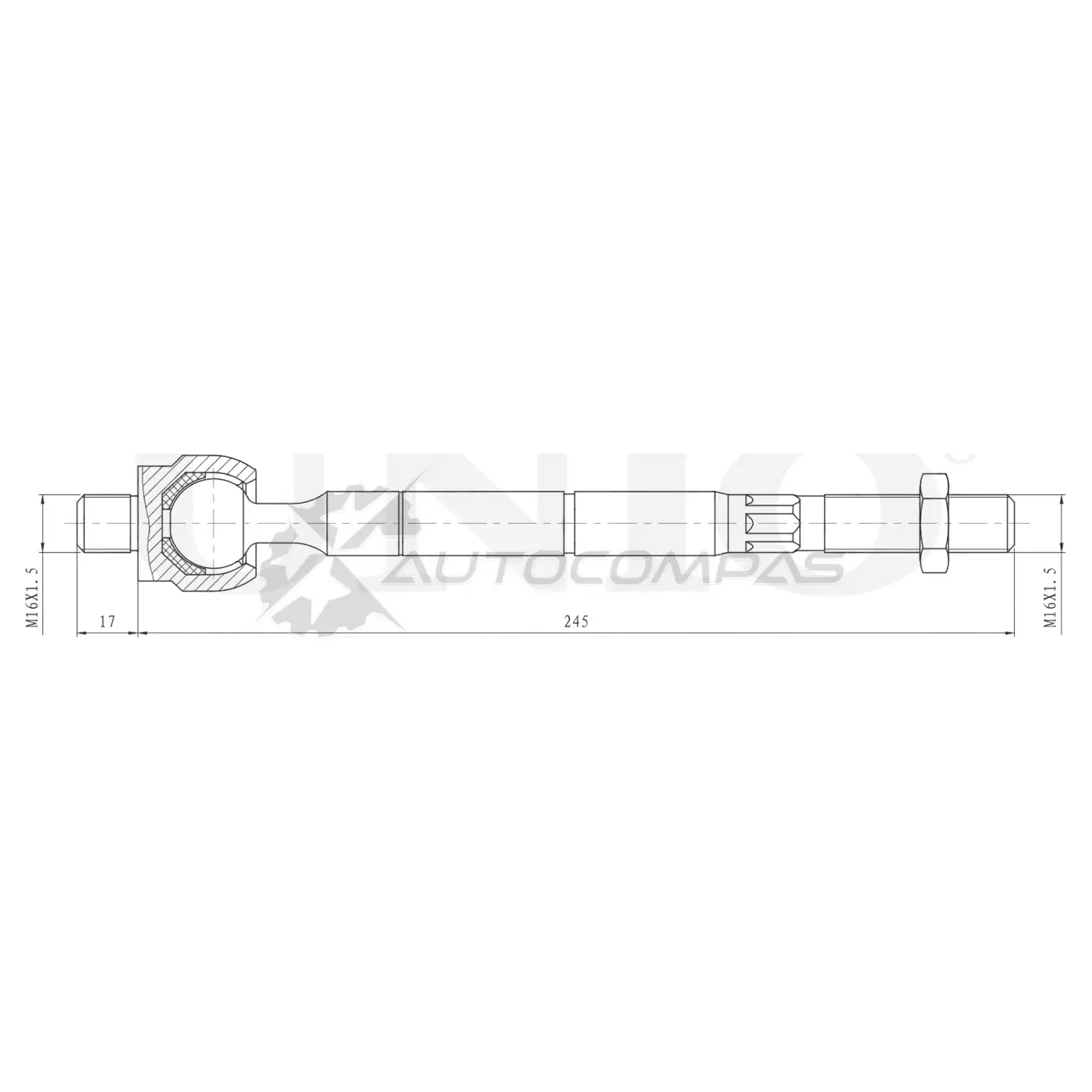 Тяга рулевая UNIO 86 FSU SSP-30077 1441319091