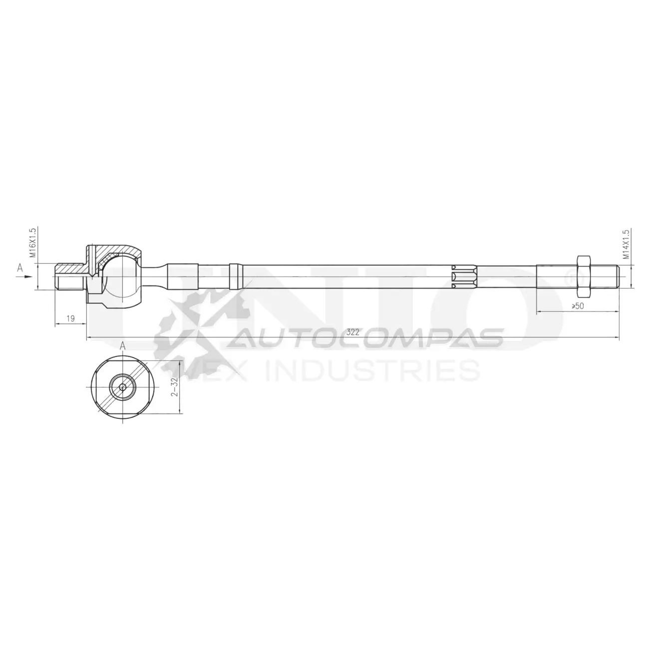 Тяга рулевая UNIO US EODI3 1441319098 SSP-30049