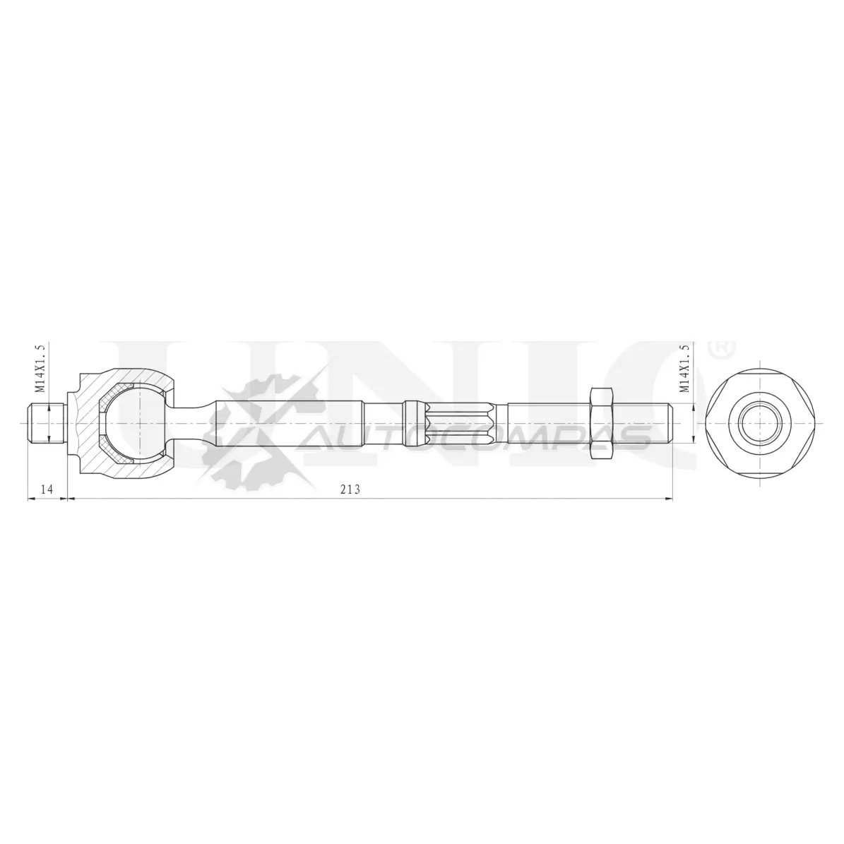 Тяга рулевая UNIO 1441319099 SSP-30046 KI92 VJ