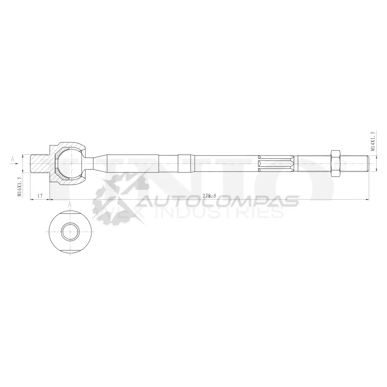 Тяга рулевая UNIO 1441319137 G PZFG35 SSP-30097