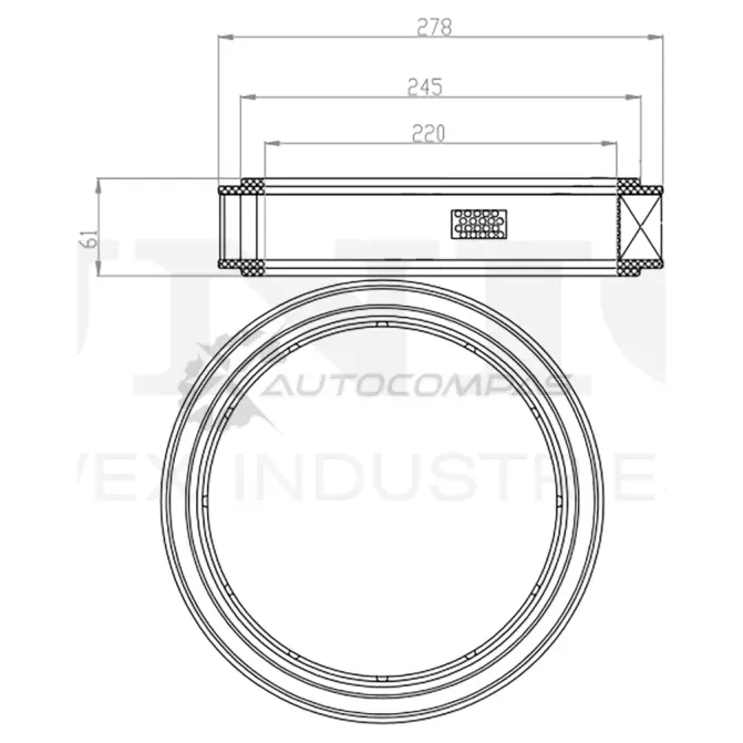 Фильтр воздушный UNIO FLT-10076 EH 2FN3S 1441319238