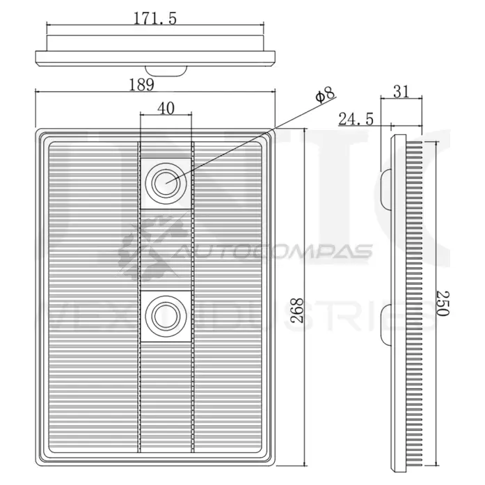 Фильтр воздушный UNIO 1441319264 20 KW98Y FLT-10205