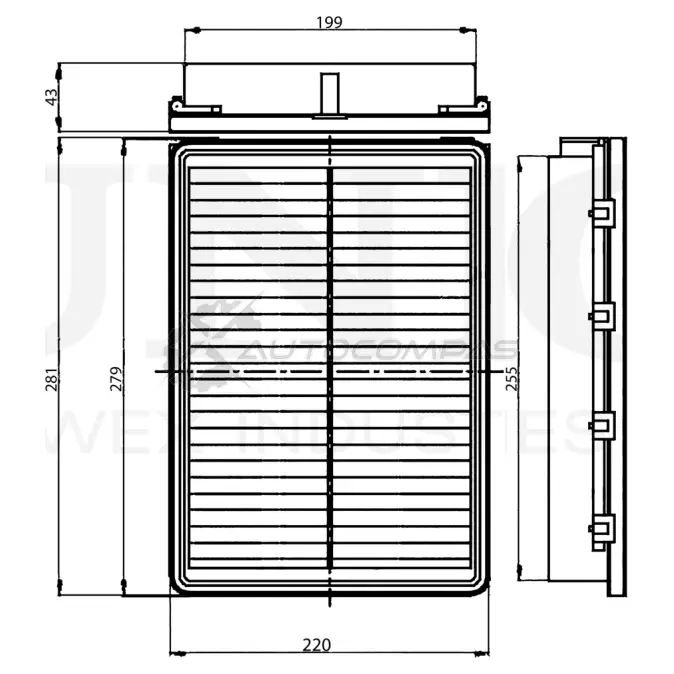 Фильтр воздушный UNIO FLT-10085 IT2C FZ 1441319367