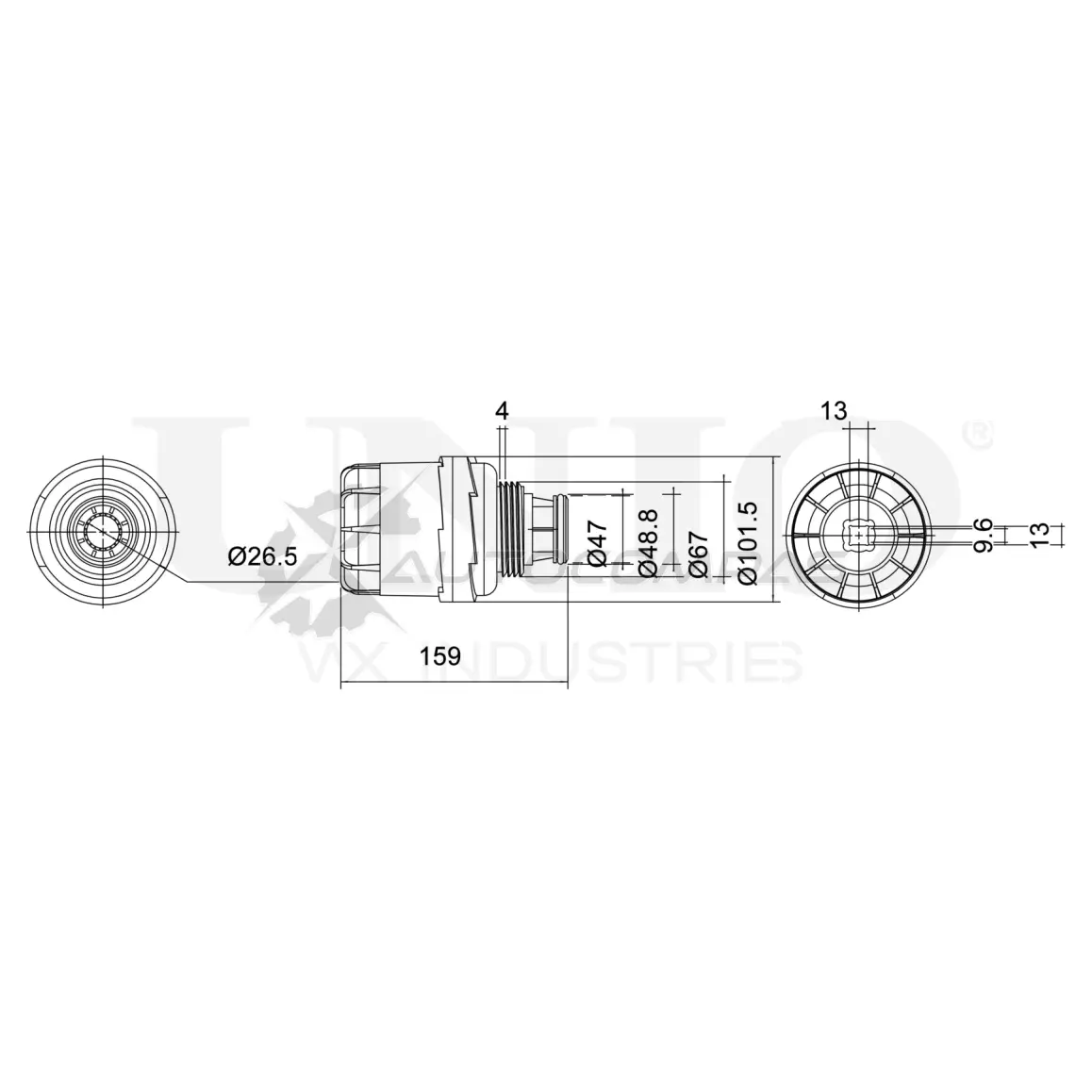 Фильтр масляный UNIO 1441319475 O XK09VL FLT-20131