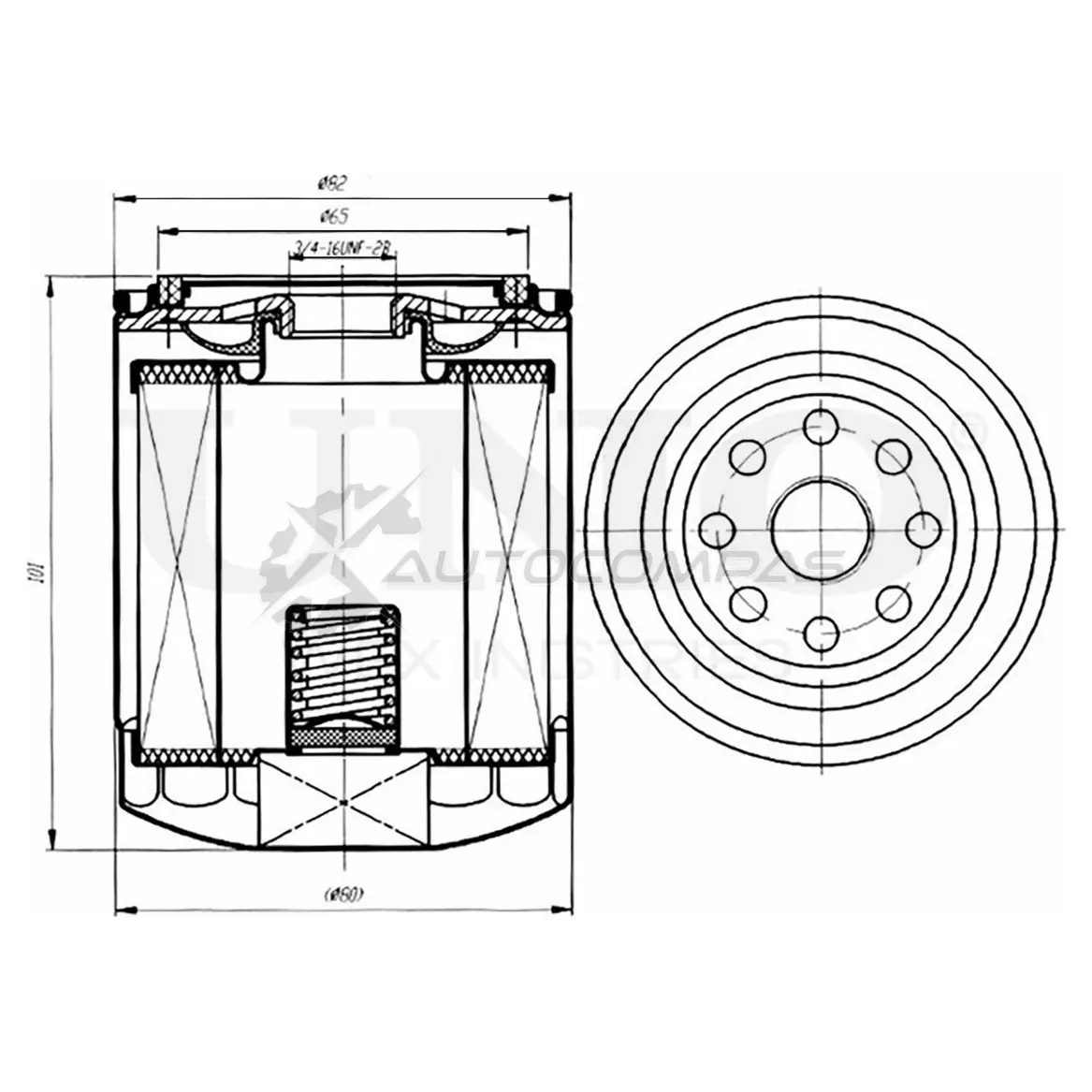 Фильтр масляный UNIO 1441319476 UDW X4PQ FLT-20060