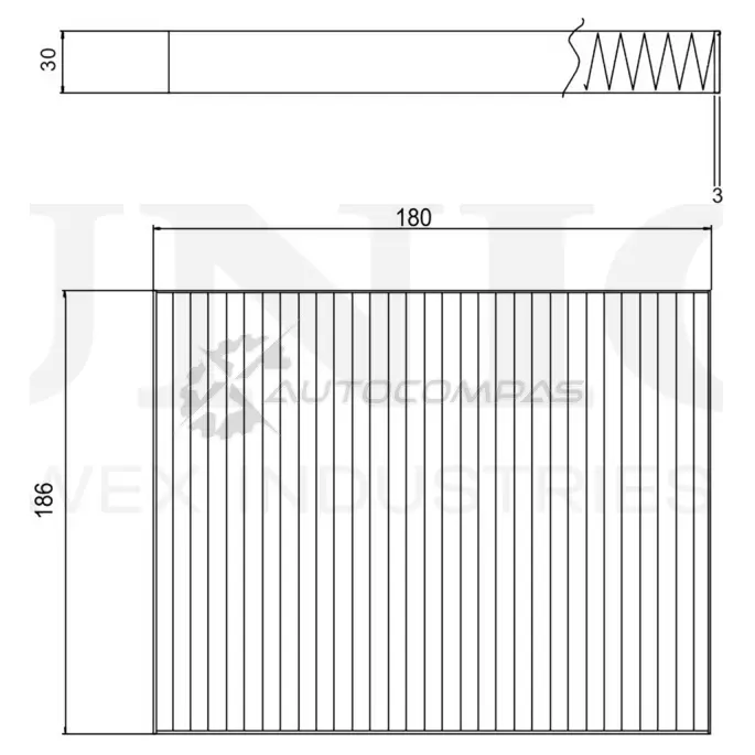 Фильтр салонный угольный UNIO M 1XBWS FLT-40052C 1441319786 изображение 3