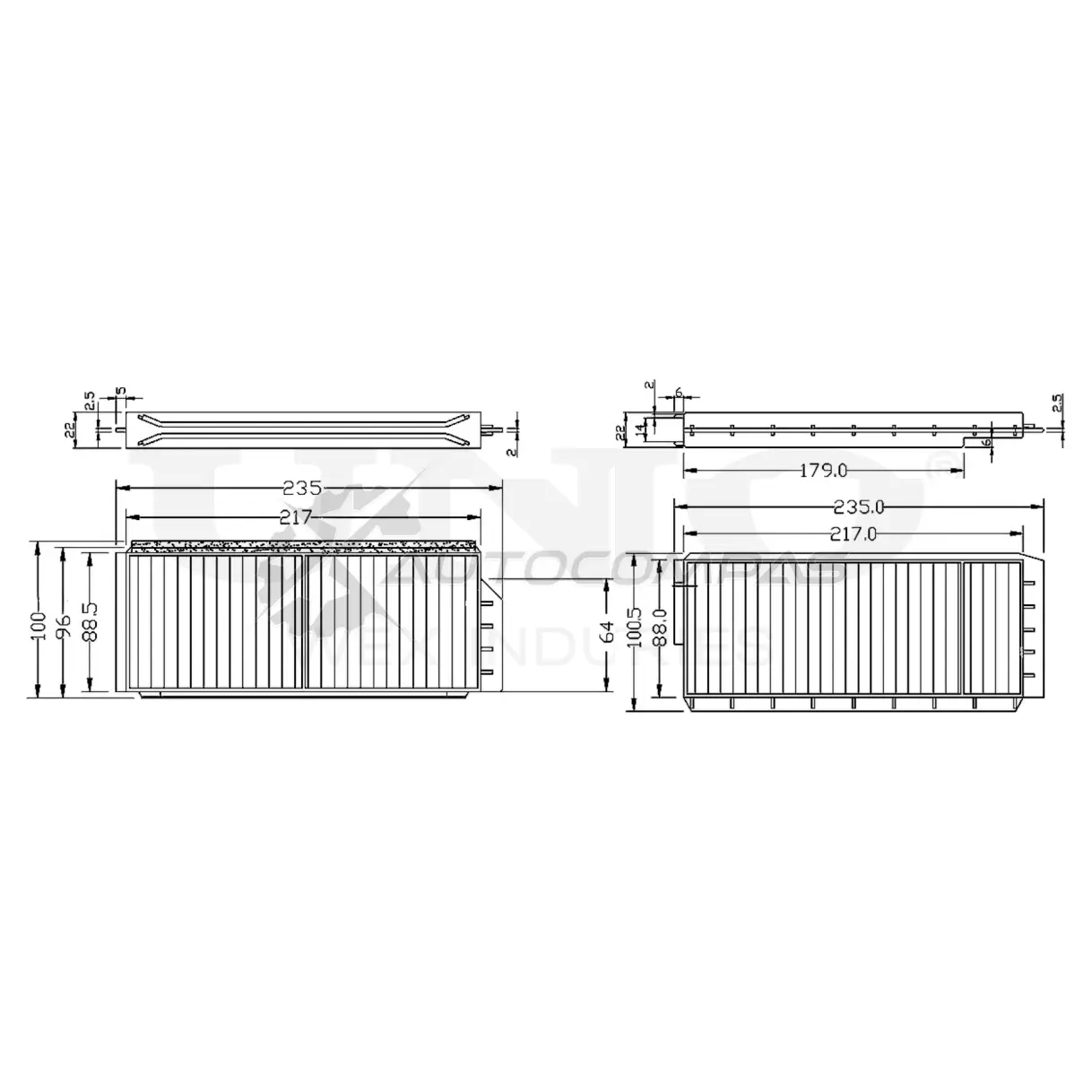 Фильтр салонный угольный UNIO FLT-40085C MZ4 HDS 1441319846 изображение 0