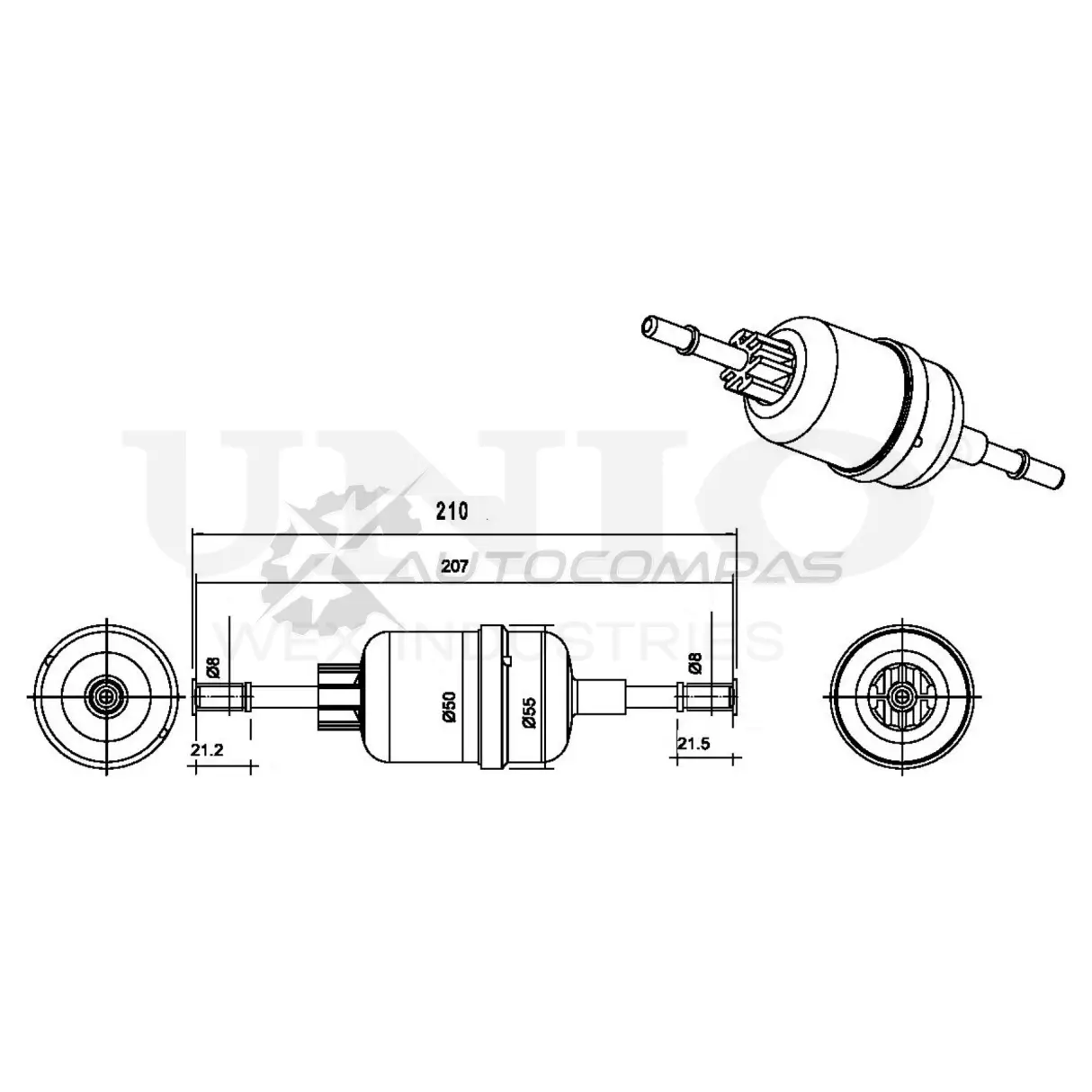 Фильтр топливный UNIO FLT-55022 XXYA K 1441319914