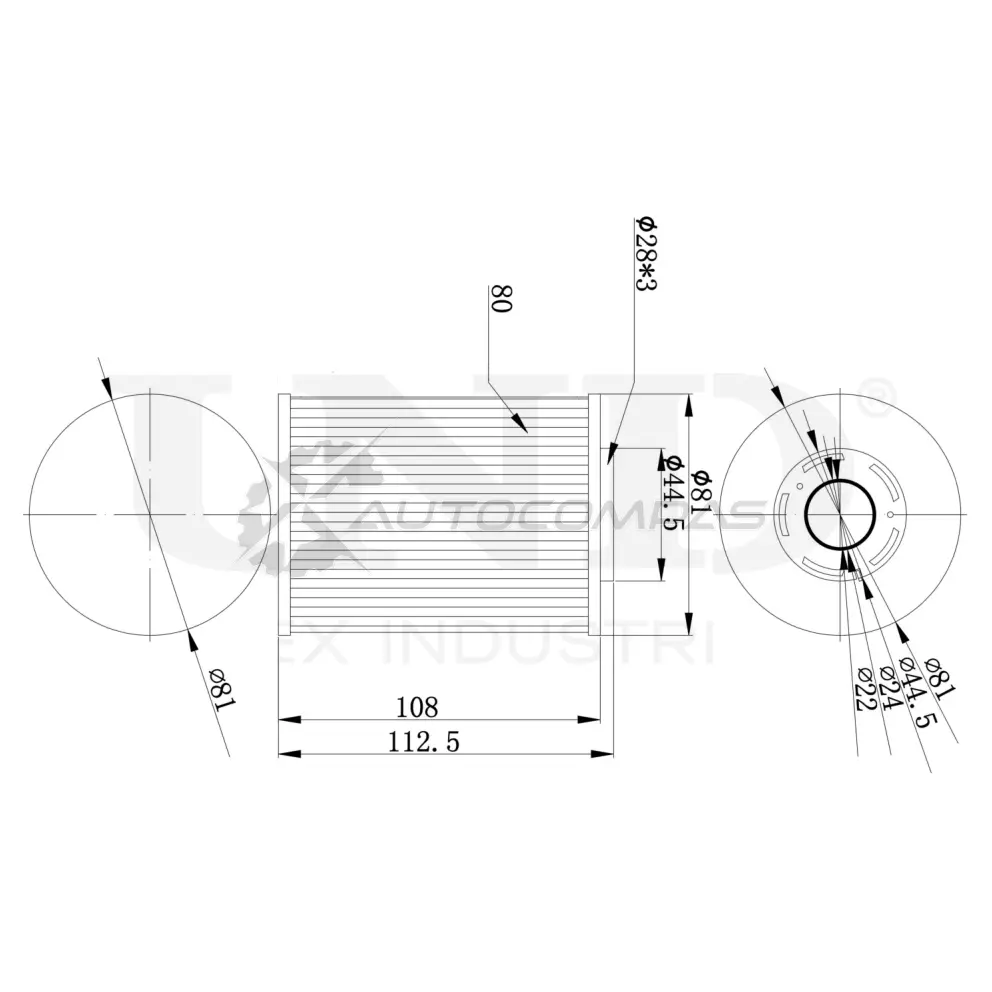 Фильтр топливный (eco) UNIO OL FFNT FLT-50028 1441319925