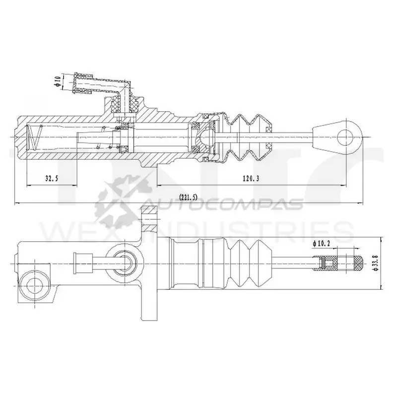 Цилиндр сцепления главный UNIO BRC-10012 1441319945 X YLFL