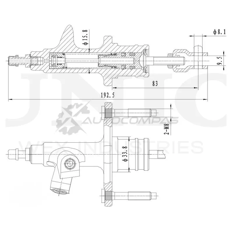 Цилиндр сцепления главный UNIO 1441319950 BRC-10008 9Q 44D8