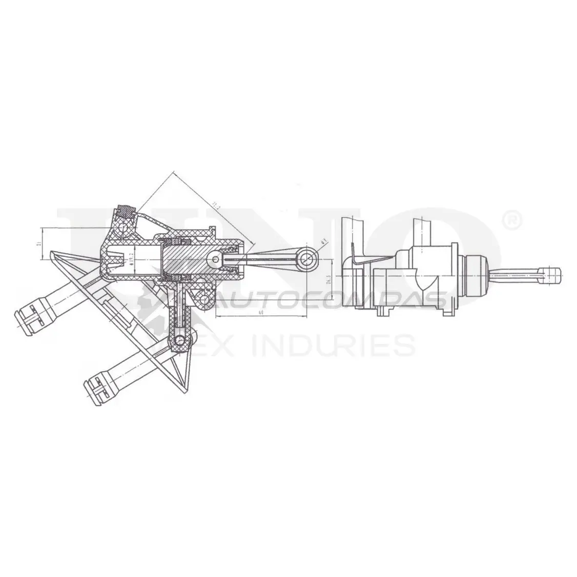 Цилиндр сцепления главный UNIO XV QMG BRC-10013 1441319951