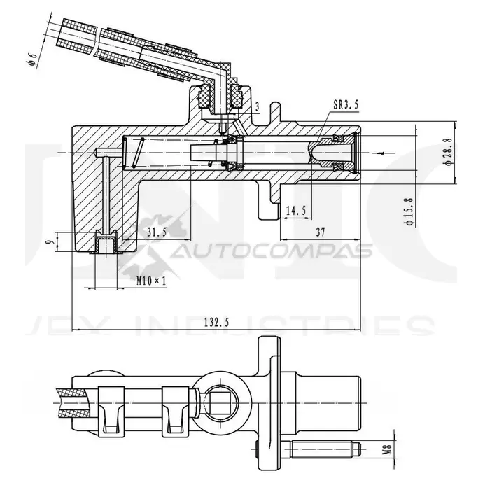 Цилиндр сцепления главный UNIO 1441319955 R49 5Y BRC-10001