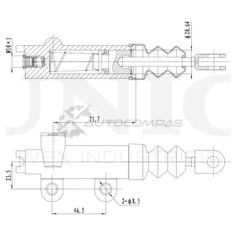 Цилиндр сцепления рабочий UNIO MMU8 K25 BRC-10509 1441319974