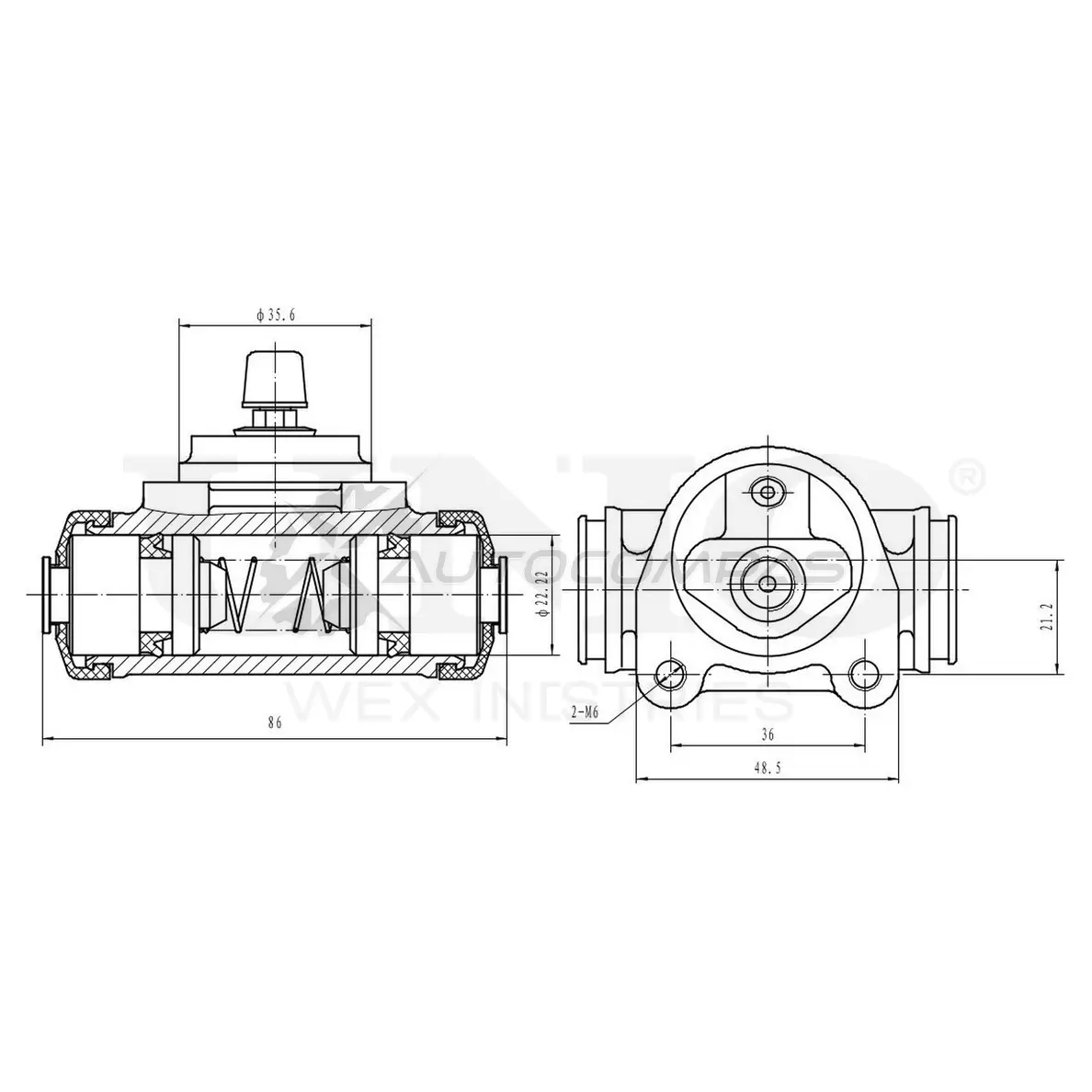 Цилиндр тормозной колесный UNIO 1441320004 F48 KL0O BRC-20530