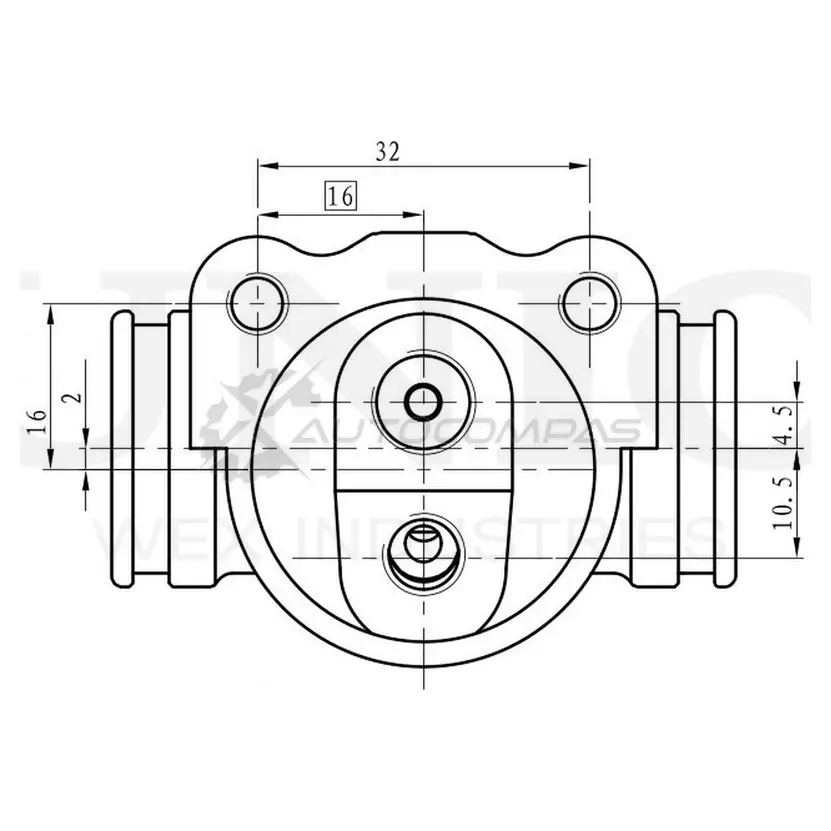 Цилиндр тормозной колесный UNIO BRC-20501 AA4 I3 1441320009
