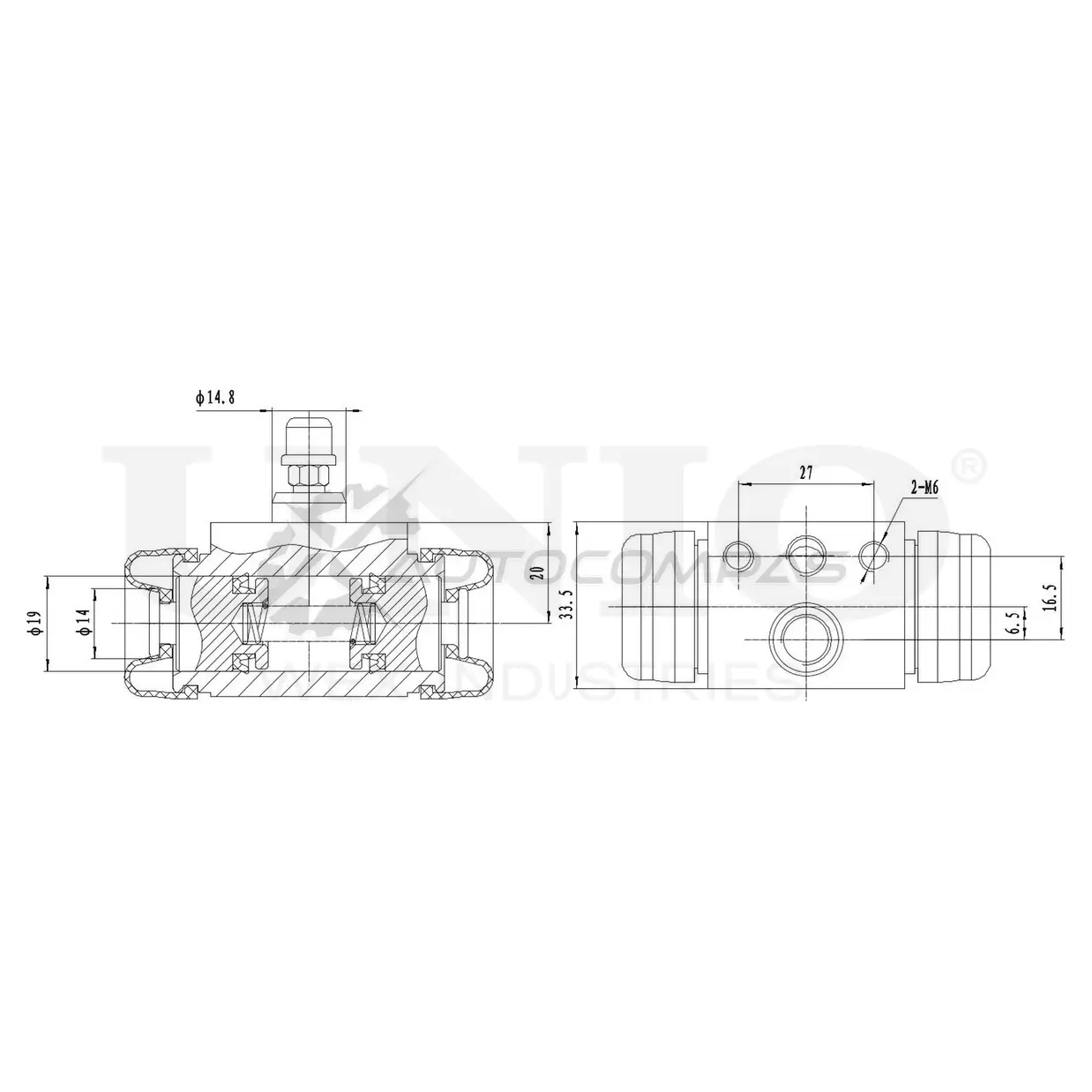 Цилиндр тормозной колесный UNIO 1441320013 I 7QPMW3 BRC-20589