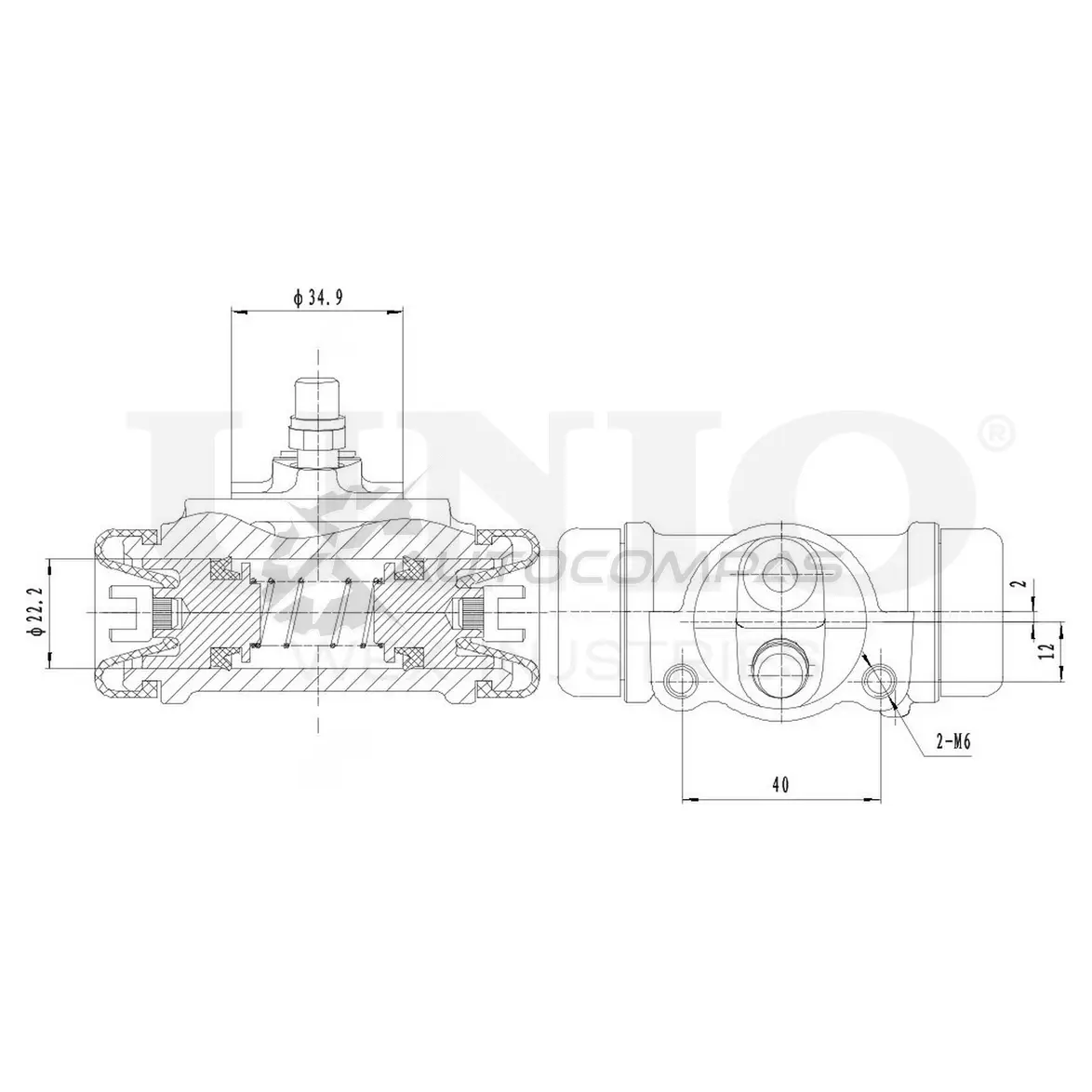Цилиндр тормозной колесный UNIO 1441320048 HL ZRVZ BRC-20562