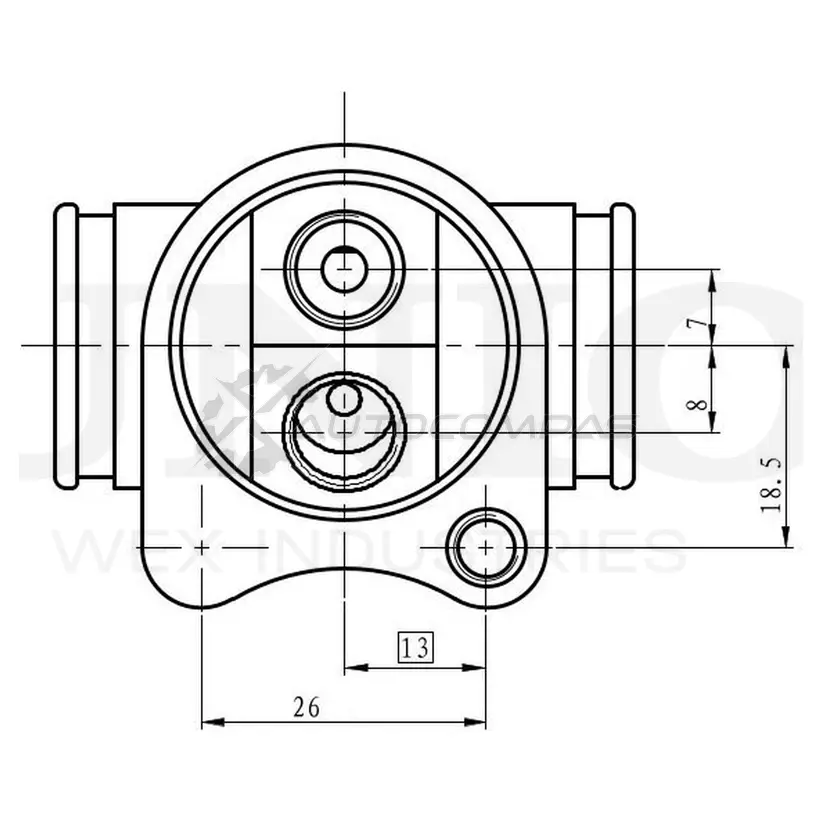 Цилиндр тормозной колесный UNIO BRC-20503 5R OJD5M 1441320049 изображение 0