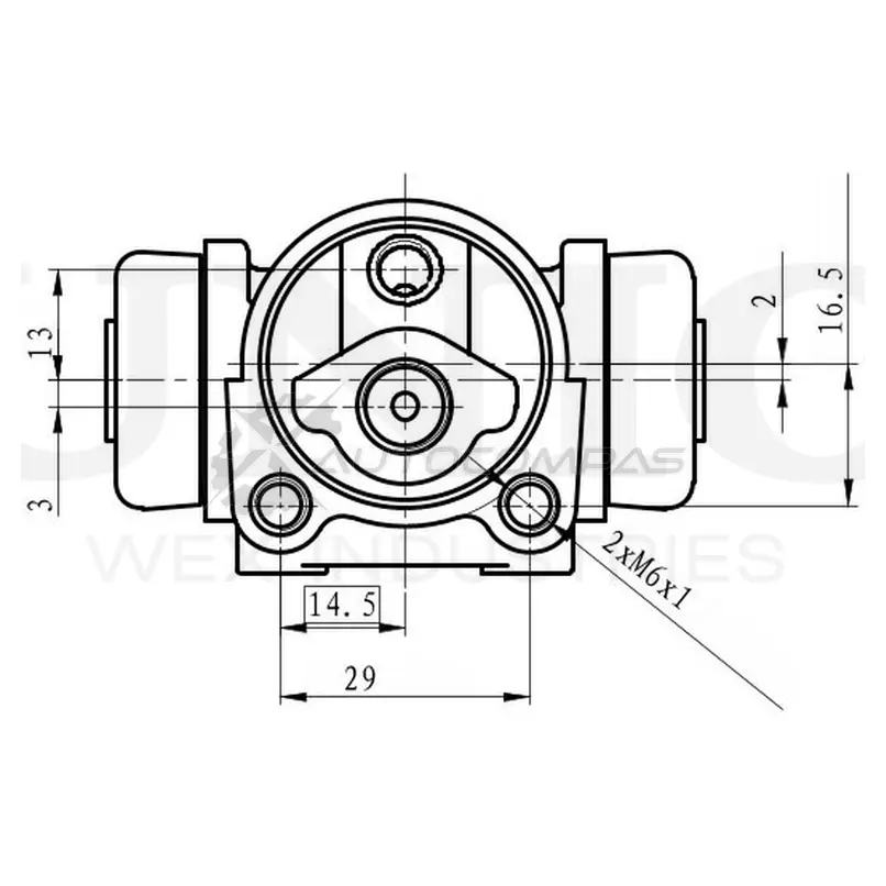 Цилиндр тормозной колесный UNIO 8JU OA63 1441320051 BRC-20563 изображение 0