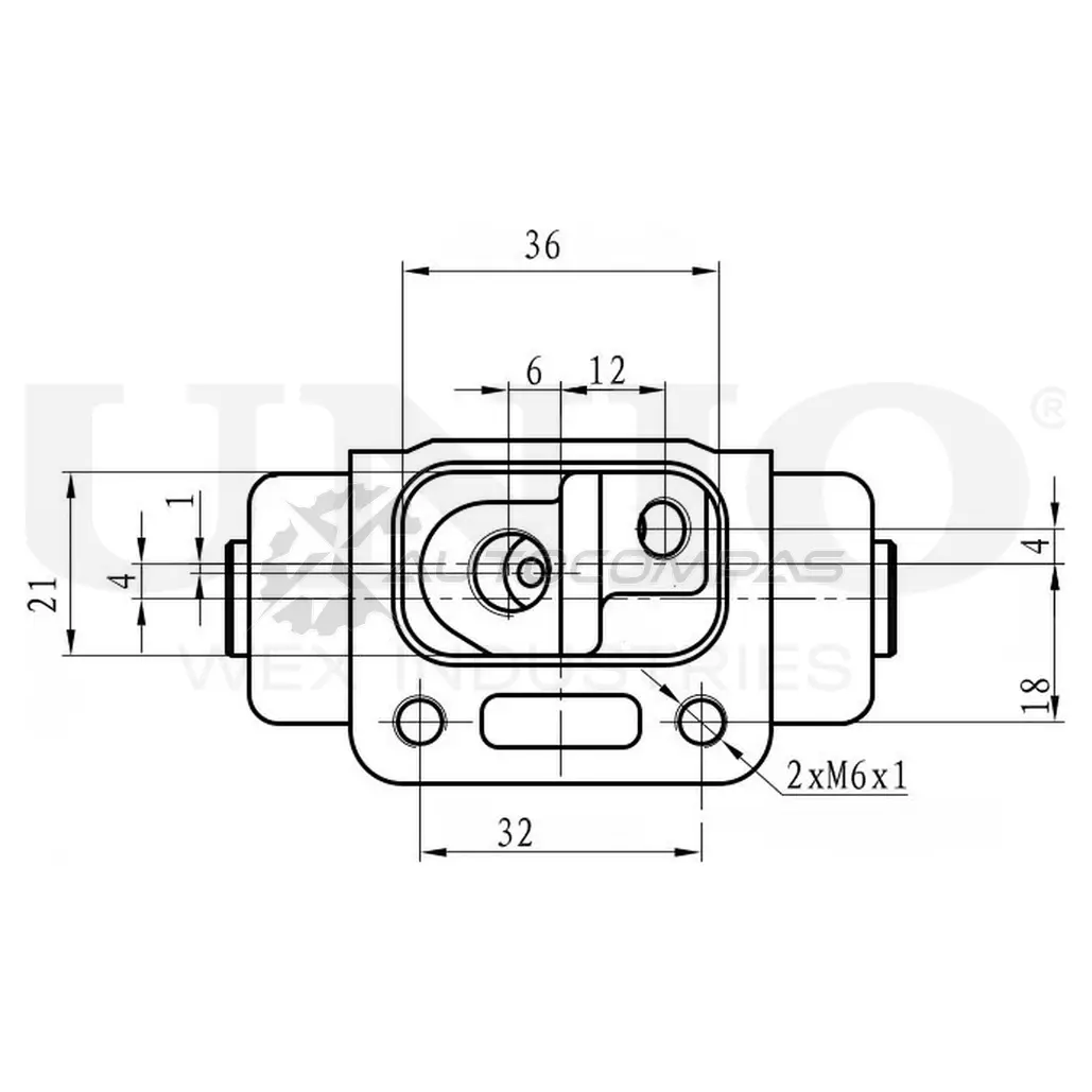 Цилиндр тормозной колесный левый UNIO N F4AEW BRC-20549 1441320061