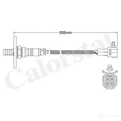 Лямбда зонд, кислородный датчик CALORSTAT BY VERNET ls140298 1866730 AI W4B 3531650017584