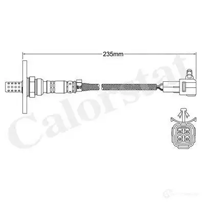Лямбда зонд, кислородный датчик CALORSTAT BY VERNET 3531650017867 ls140348 4PNE 8O0 1866763 изображение 0