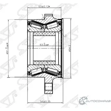 Полуступица перед SAT OV44 T FZCFU62 ST52KWH01 1422813225